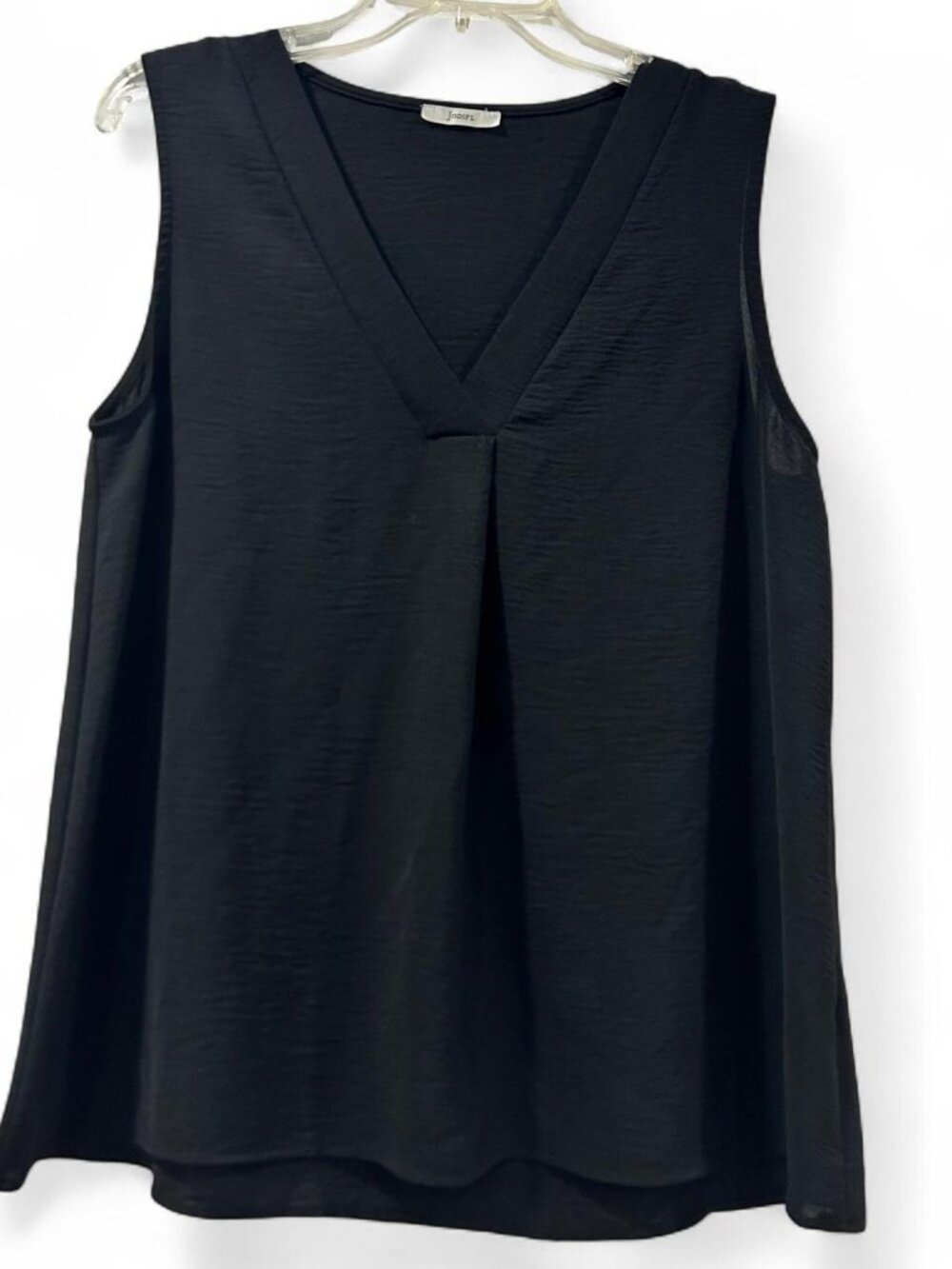 Jodifl Black Pleated Sleeveless Top Women's Medium